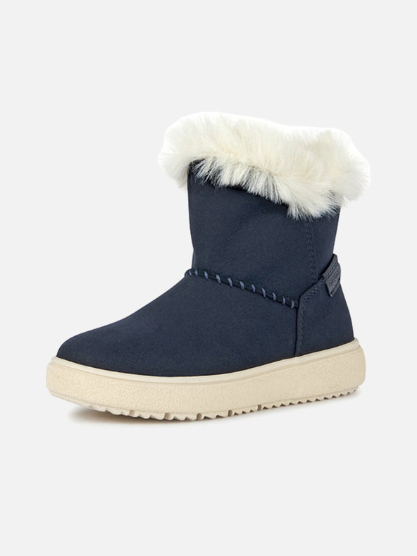 Geox Tmavomodré dievčenské členkové topánky Geox Theleven