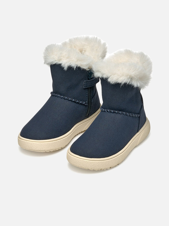 Geox Tmavomodré dievčenské členkové topánky Geox Theleven