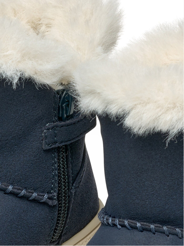 Geox Tmavomodré dievčenské členkové topánky Geox Theleven