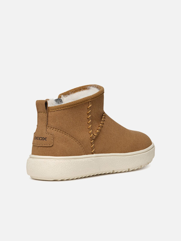 Geox Svetlohnedé dievčenské členkové topánky Geox Theleven