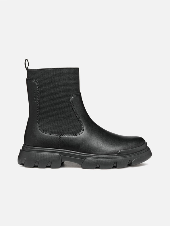 Geox Čierne dievčenské členkové topánky Geox Junette