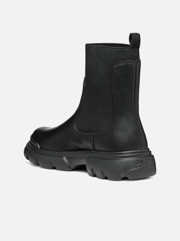 Geox Čierne dievčenské členkové topánky Geox Junette
