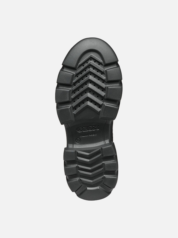 Geox Čierne dievčenské členkové topánky Geox Junette