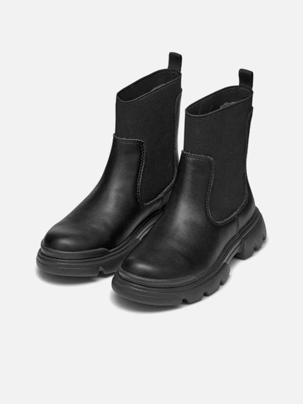 Geox Čierne dievčenské členkové topánky Geox Junette