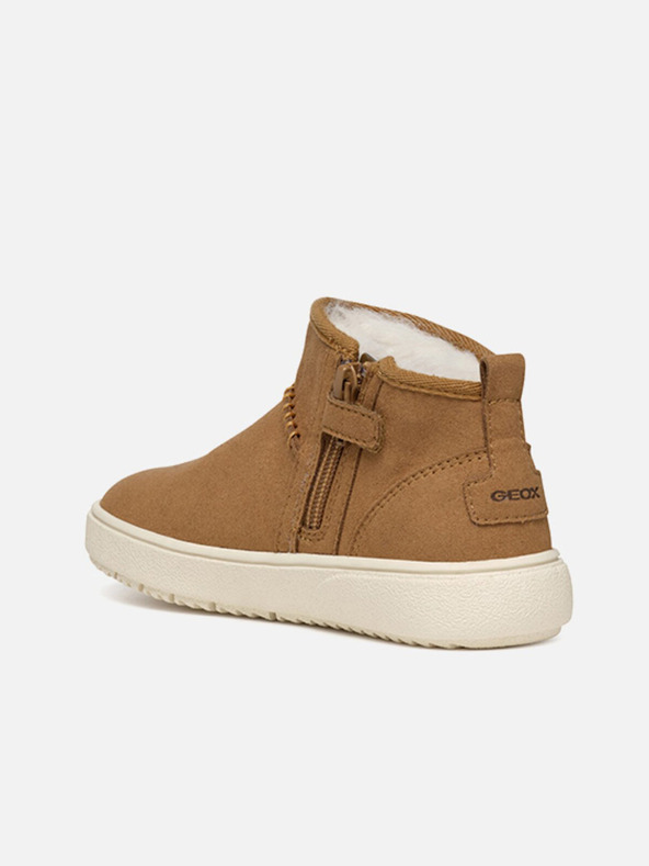 Geox Svetlohnedé dievčenské členkové topánky Geox Theleven