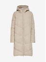Jacqueline de Yong Béžový dámsky zimný prešívaný kabát JDY Rikka