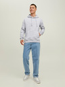 Jack & Jones Svetlošedá pánska mikina Jack & Jones Star Hoodie