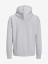 Jack & Jones Svetlošedá pánska mikina Jack & Jones Star Hoodie