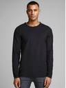 Jack & Jones Čierne pánske basic tričko Jack & Jones