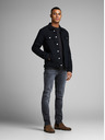 Jack & Jones Čierne pánske basic tričko Jack & Jones