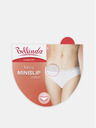 Bellinda Biele dámske nohavičky s čipkovaným detailom Bellinda FANCY COTTON MINISLIP
