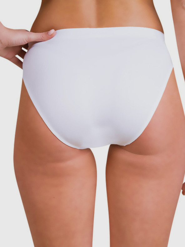 Bellinda Biele dámske bezšvové nohavičky BELLINDA Seamless Microfibre Minislip