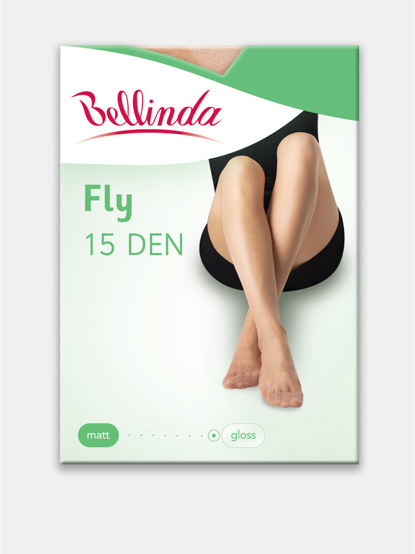 Bellinda Bellinda FLY PANTYHOSE 15 DEN Dámske telové lesklé pančuchy