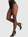 Bellinda Čierne dámske pančuchy s plochým bruškom BELLINDA Flat Tummy 15 DEN
