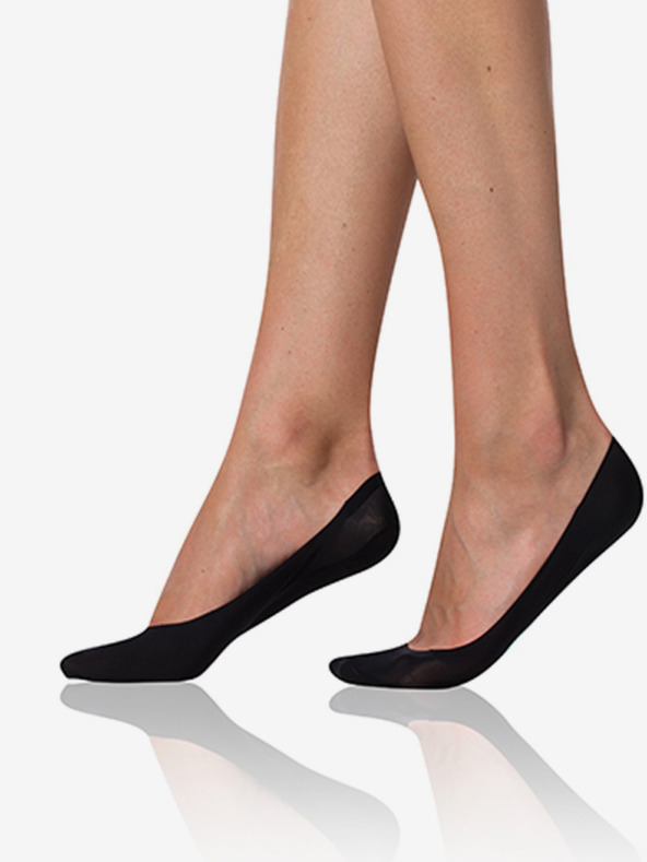 Bellinda Čierne balerínové ponožky Bellinda COMFORT BALLERINAS