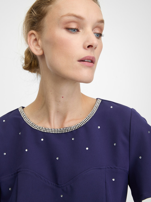 Orsay Tmavomodrá dámska blúzka ORSAY