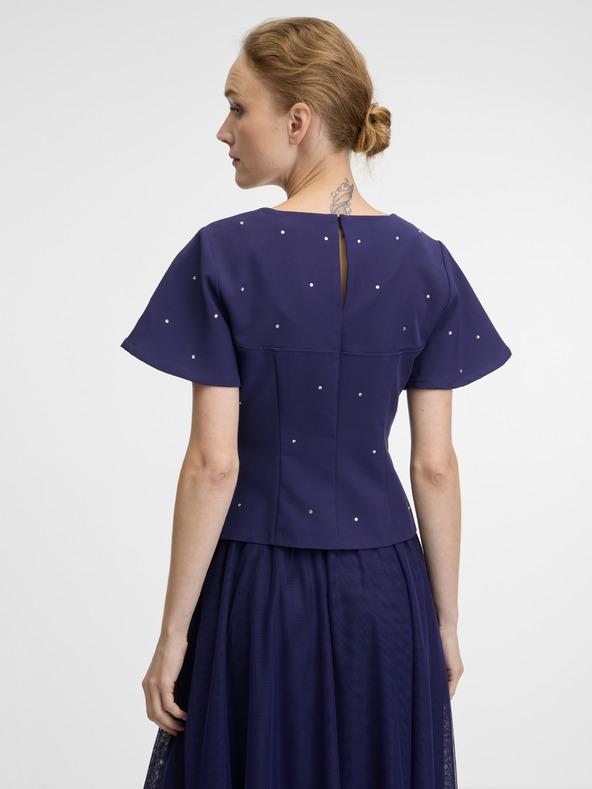 Orsay Tmavomodrá dámska blúzka ORSAY