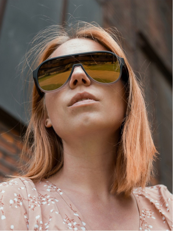 VEYREY VeyRey Milti polarizačné slnečné okuliare s oválnymi zelenými sklami univerzálne