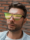 VEYREY VeyRey Slnečné okuliare Orin Polarizačné slnečné okuliare s polorámčekom Oranžové šošovky Univerzálne