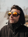 VEYREY Čierne športové polarizačné slnečné okuliare VeyRey Fearless