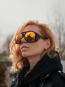 VEYREY Čierne športové polarizačné slnečné okuliare VeyRey Fearless
