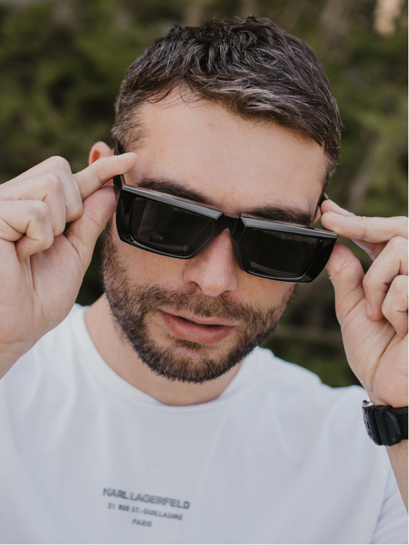 VEYREY VeyRey Unisex slnečné okuliare Steampunk Yiphon Black Universal