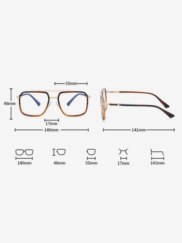 VEYREY Čierne slnečné okuliare blokujúce modré svetlo VeyRey Blanks