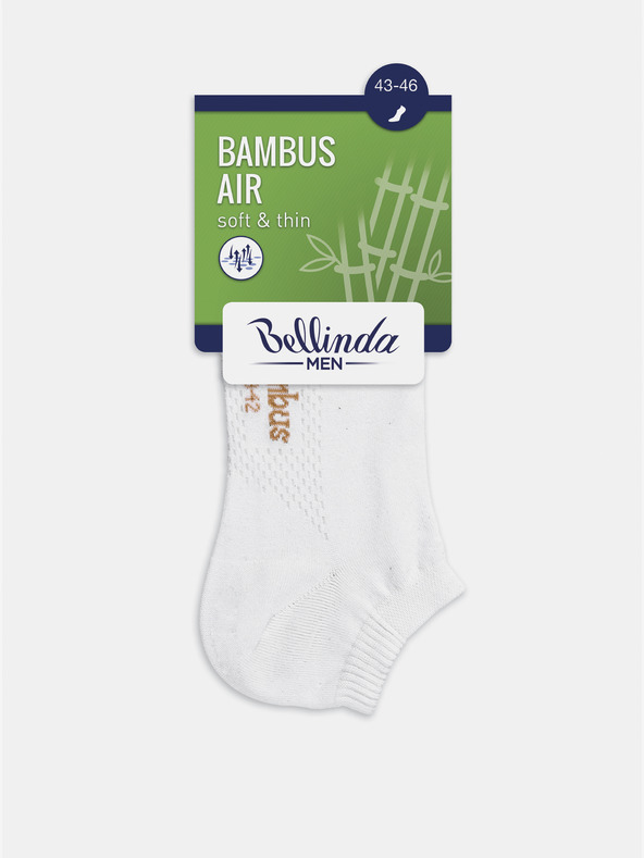 Bellinda Biele pánske ponožky Bellinda BAMBUS AIR IN-SHOE SOCKS