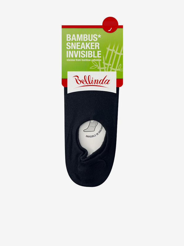 Bellinda Čierne unisex ponožky Bellinda BAMBUS SNEAKER SOCKS