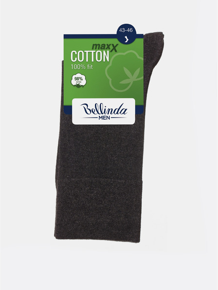 Bellinda Tmavosivé pánske ponožky Bellinda COTTON MAXX MEN