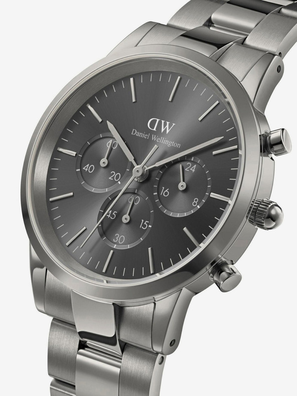 Daniel Wellington Šedé pánske hodinky Daniel Wellington Iconic