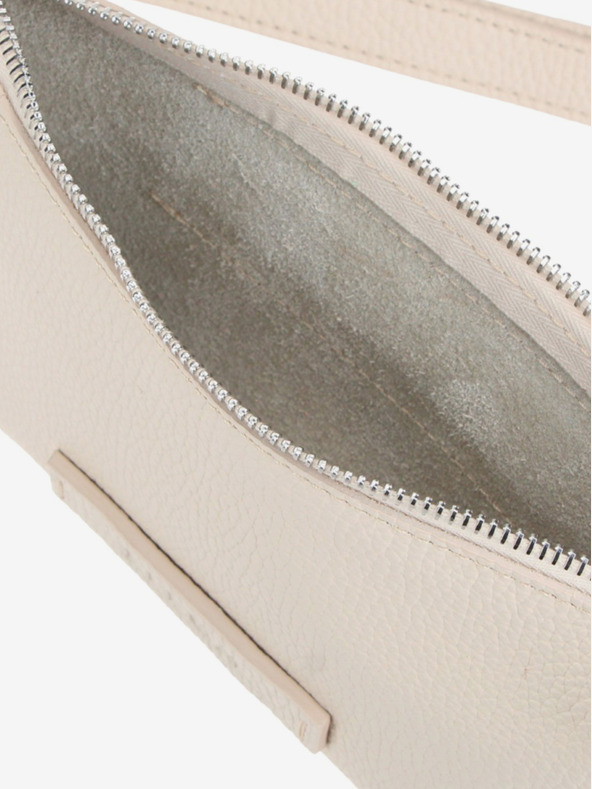 Elega Krémová dámska kožená crossbody kabelka ELEGA Merlin