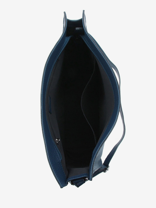 Elega Tmavomodrá dámska kožená crossbody kabelka ELEGA Hobie