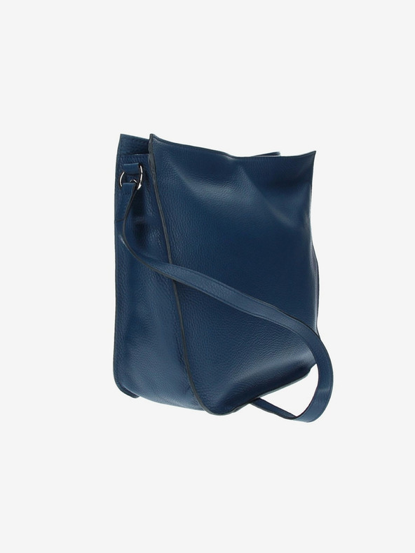 Elega Tmavomodrá dámska kožená crossbody kabelka ELEGA Hobie