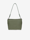 Elega Zelená dámska kožená kabelka Crossbody Elega Fluffy