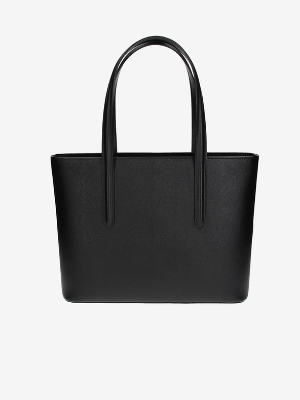 Elega Čierna dámska kožená crossbody kabelka ELEGA Simone Gold