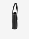 Elega Čierna dámska kožená crossbody kabelka ELEGA Simone Gold