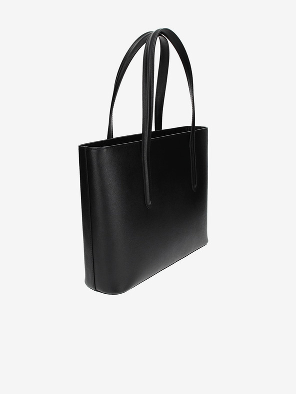 Elega Čierna dámska kožená crossbody kabelka ELEGA Simone Gold