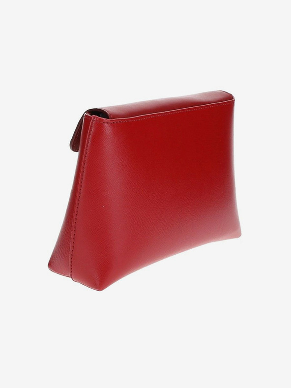 Elega Červená dámska kožená crossbody kabelka ELEGA Anie