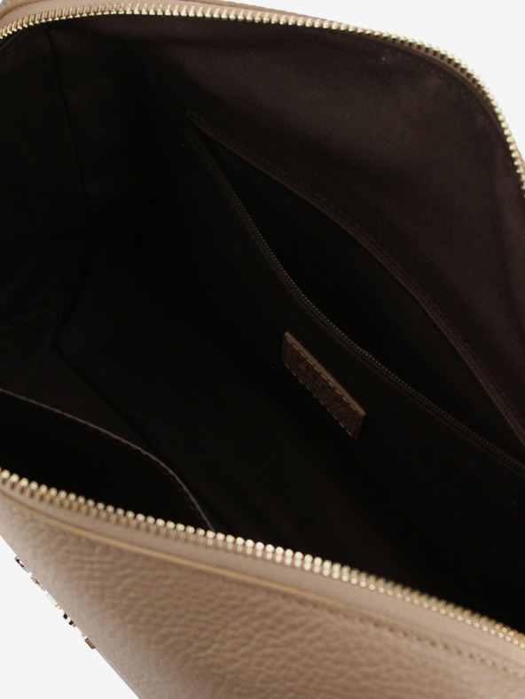 Elega Svetlohnedá dámska kožená kabelka ELEGA Hills