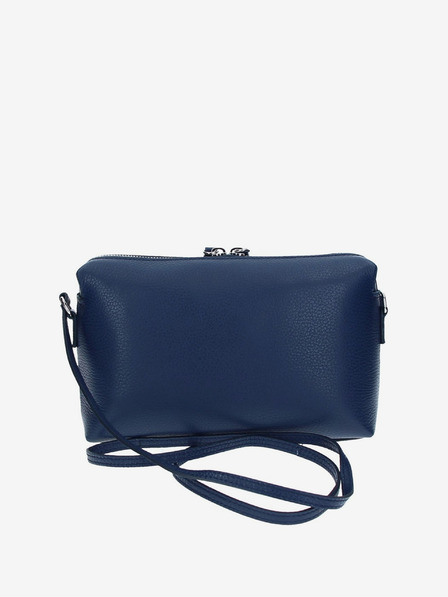 Elega Tmavomodrá dámska kožená crossbody kabelka ELEGA Hill