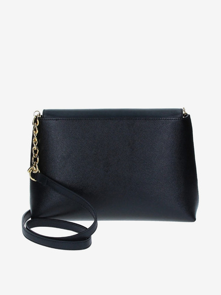 Elega Čierna dámska kožená crossbody kabelka ELEGA Ann