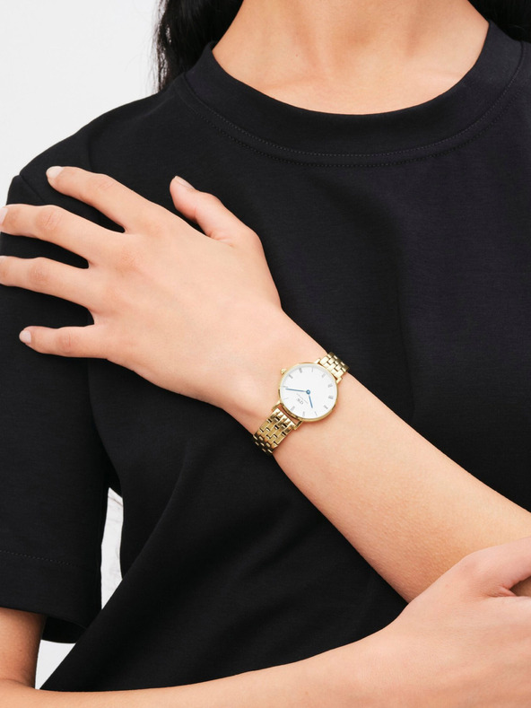 Daniel Wellington Zlaté dámske hodinky Daniel Wellington Petite s 5 článkami