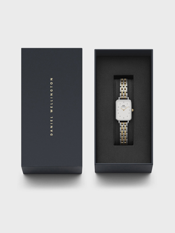 Daniel Wellington Dámske zlaté a strieborné hodinky Daniel Wellington Quadro Lumine