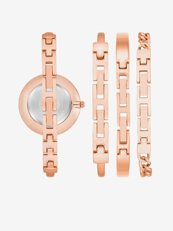 Anne Klein Súprava hodiniek a náramku Anne Klein z ružového zlata
