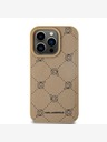 Karl Lagerfeld PU Karl Heads Pattern Magsafe zadný kryt pre iPhone 15 Pro Beige Karl Lagerfeld
