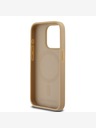 Karl Lagerfeld PU Karl Heads Pattern Magsafe zadný kryt pre iPhone 15 Pro Beige Karl Lagerfeld