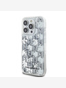 Karl Lagerfeld Zadný kryt Liquid Glitter Monogram Gradient pre iPhone 14 Pro Max White Karl Lagerfeld