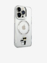 Karl Lagerfeld Karl Lagerfeld IML Karl and Choupette NFT MagSafe Zadný kryt pre iPhone 15 Pro Max Transparent