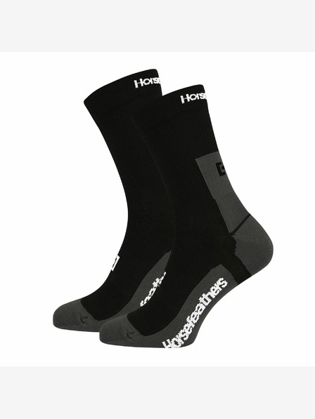Horsefeathers Cadence Long Technical Functional Socks - čierne veľkosť 5 - 7 HORSEFEATHERS